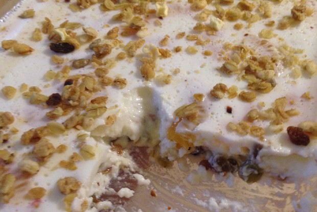 Мандариновое суфле из сметаны