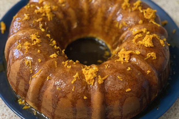 Мандариновый кекс с соусом