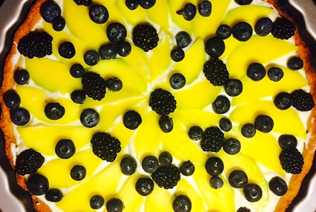 Манговый тарт с маскарпоне