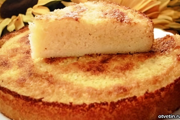 Манный пирог на сметане