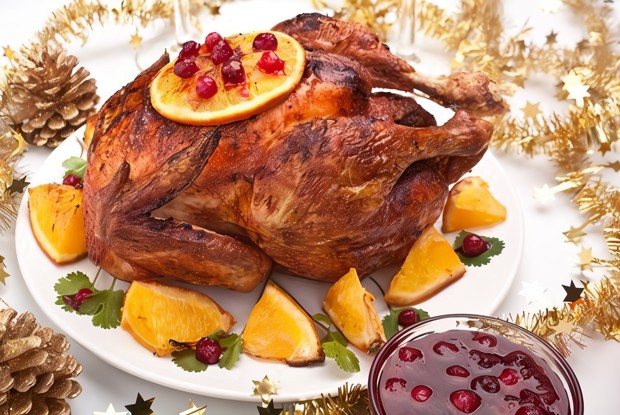 Маринованная в белом вине индейка с цитрусовым ароматом