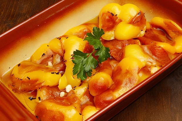 Маринованные сладкие перцы с лимоном