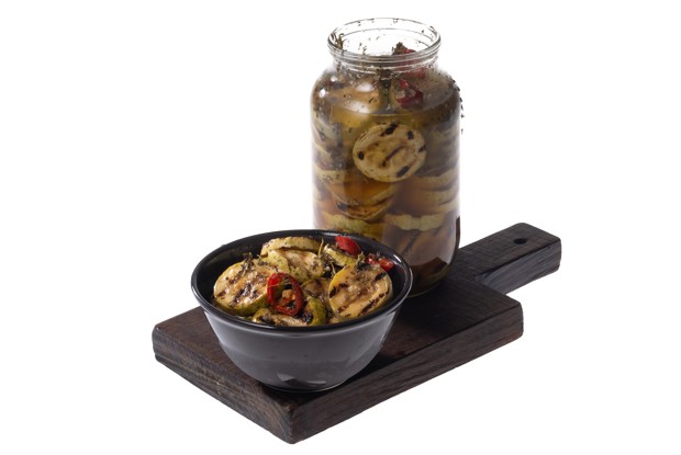 Маринованные кабачки гриль