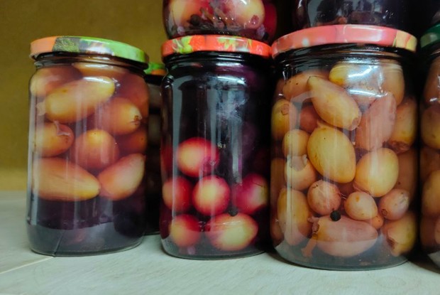 Маринованный виноград на зиму