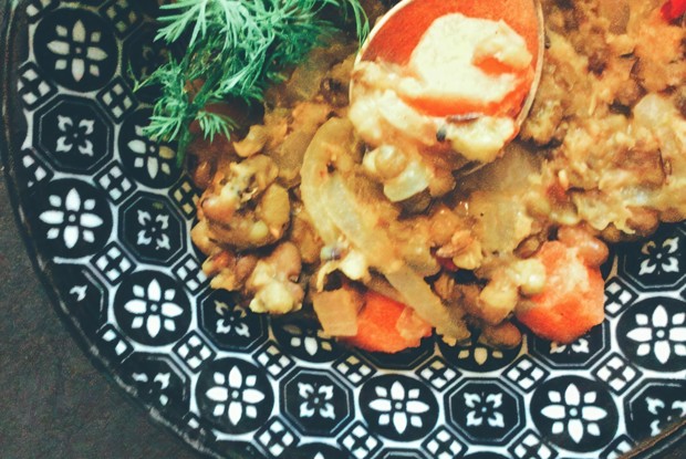 Маш с морковью и луком