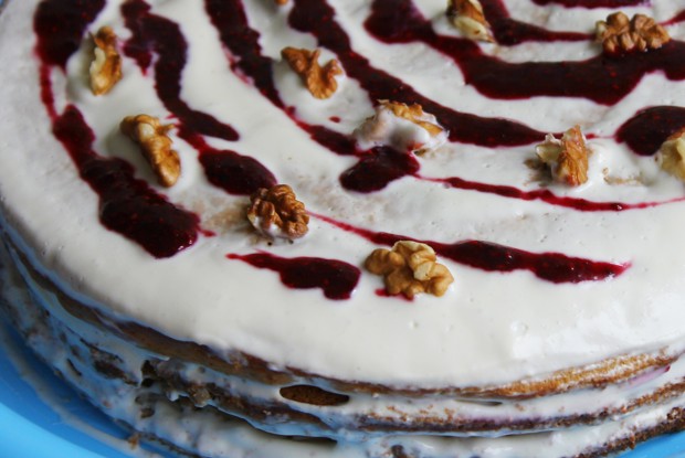 Медовый торт со сметанным кремом