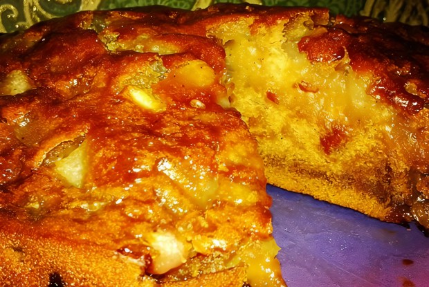 Медово-грушевый пирог