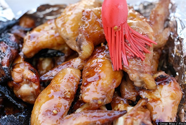 Медово-лаймовые куриные крылышки