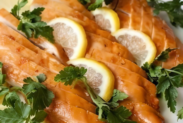 Медово-лимонные куриные грудки