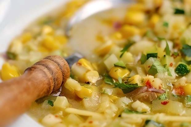 Мексиканский суп с цукини