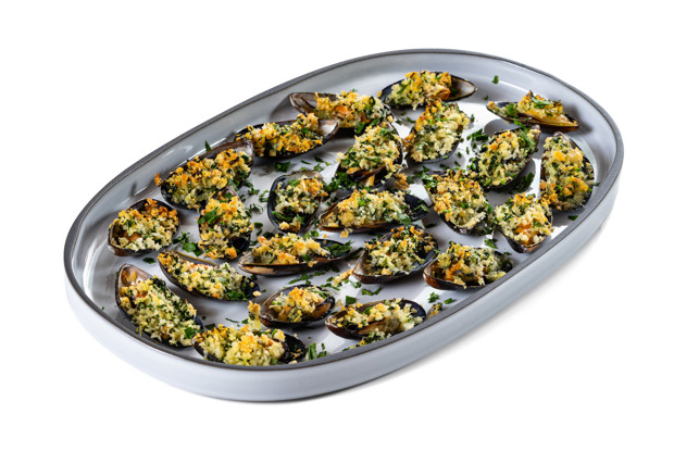 Мидии в духовке