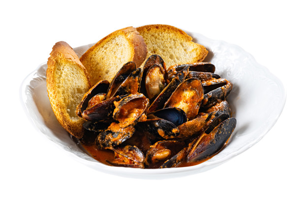 Мидии в томатном соусе