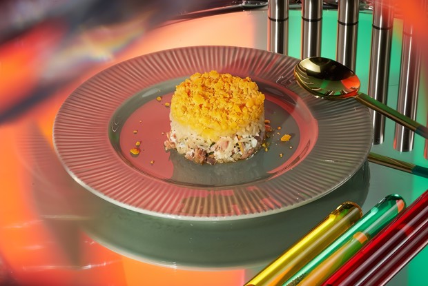 «Мимоза» с копченой рыбой