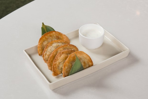 Мини-чебуреки с ягненком и карри