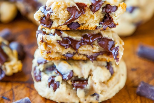 Мягкое печенье со сливочным сыром и шоколадом