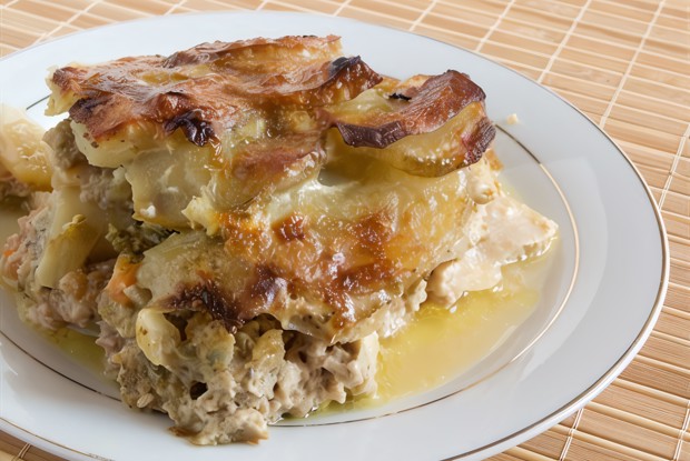 Мясная запеканка с картофелем