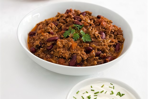 Мясной фарш с чили