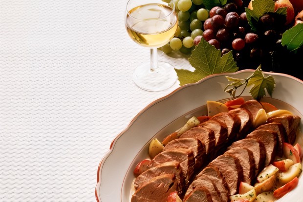 Мясо с айвой