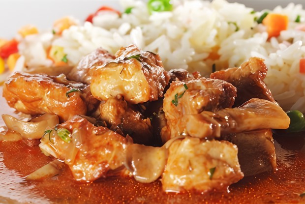 Мясо тушеное по-арабски