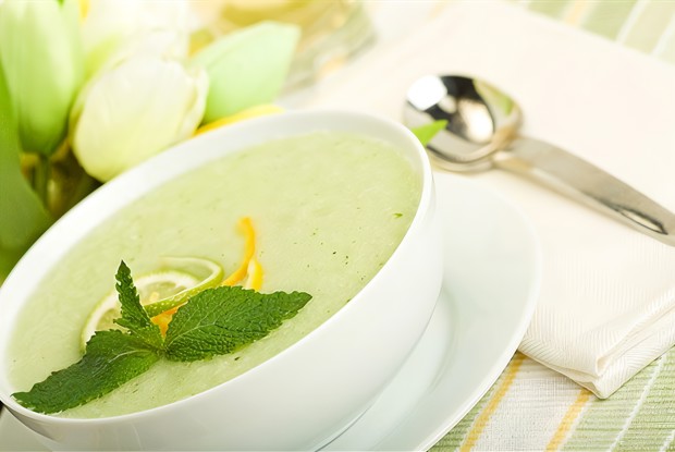 Мятный фруктовый суп