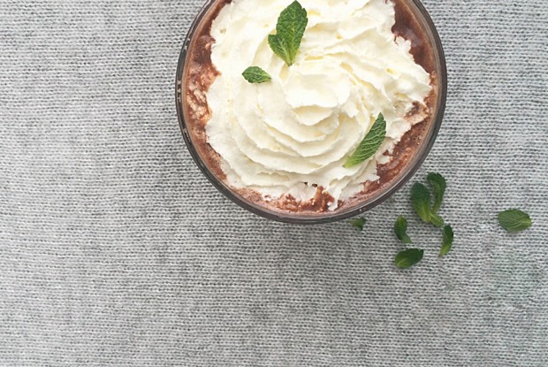 Мятный горячий шоколад