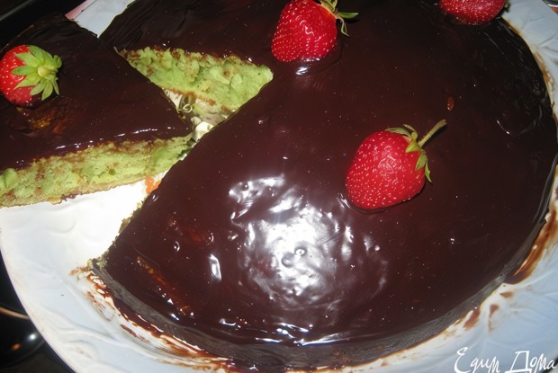 Мятный пирог с шоколадом