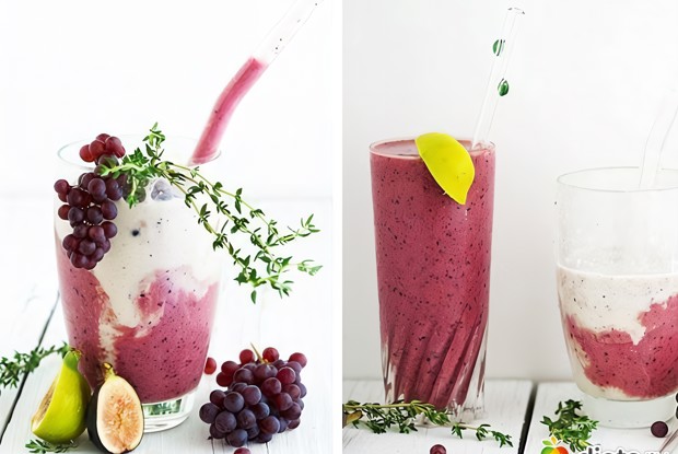 Мятный виноградный смузи