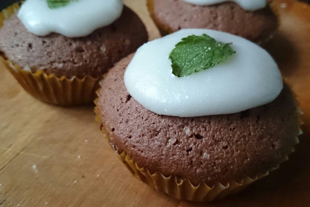 Мятно-шоколадные капкейки