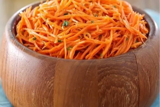 Морковь по-корейски с соусом терияки