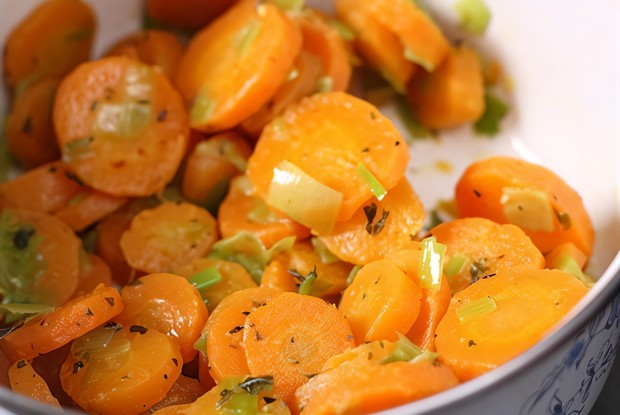 Морковь, запеченная с кориандром