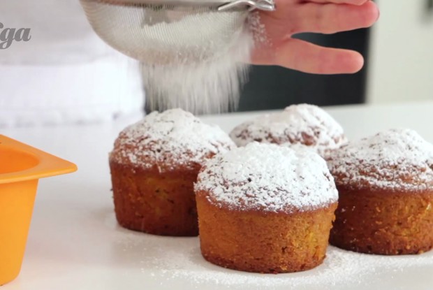 Морковные кексы с имбирем и корицей