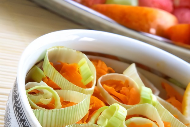 Морковный салат с лимонной заправкой