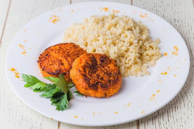 Морковные котлеты с булгуром