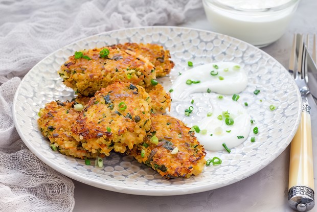 Морковные котлеты с киноа