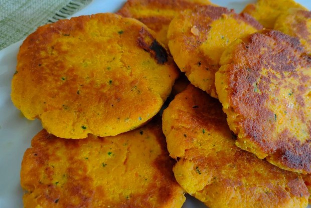 Морковные оладьи на рисовой муке