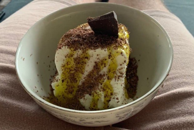 Мороженое с ликером