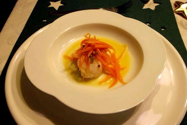 Морские гребешки в апельсиновом соусе