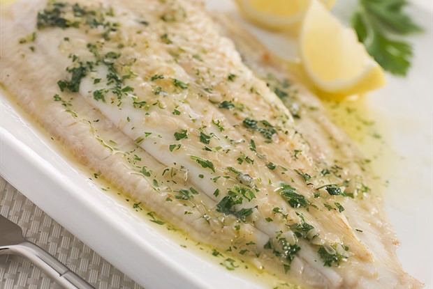 Морской язык со сливочным маслом
