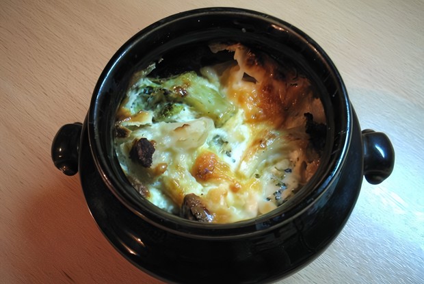 Мозги, запеченные в горшочке