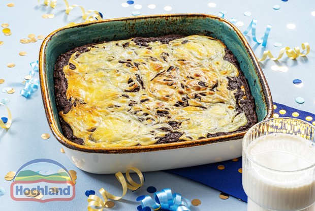 Мраморный брауни с творожным сыром