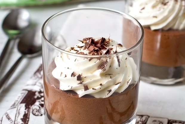 Мусс из черного шоколада