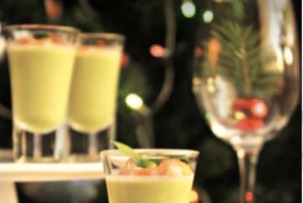 Мусс из зеленого горошка на кокосовом молоке