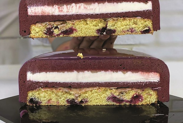 Муссовый торт «Черника-лимон»