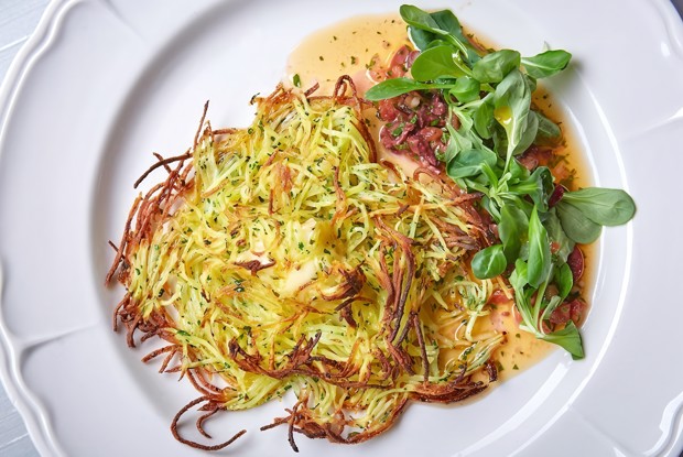 Мягкий молодой сыр в картофельной стружке