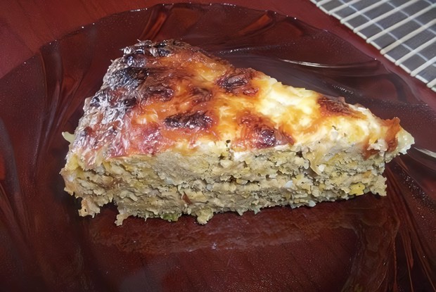 Мясная запеканка с гречкой