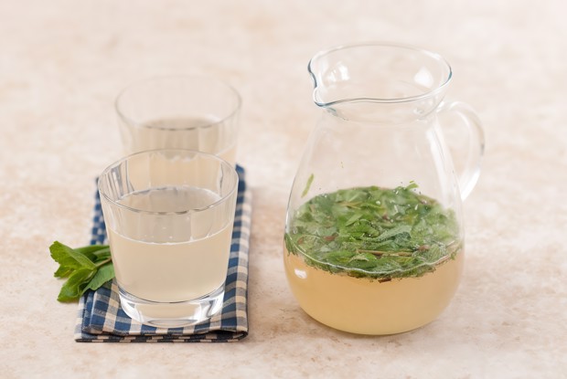 Мятный лимонад.