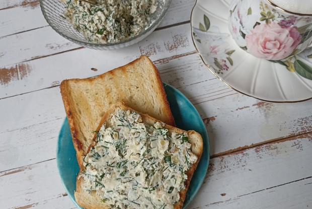 Намазка из домашнего сыра