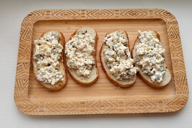 Намазка на хлеб из яиц