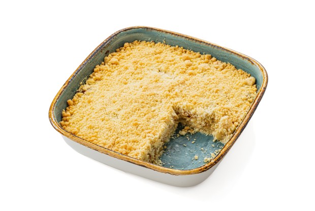 Насыпной пирог с капустой