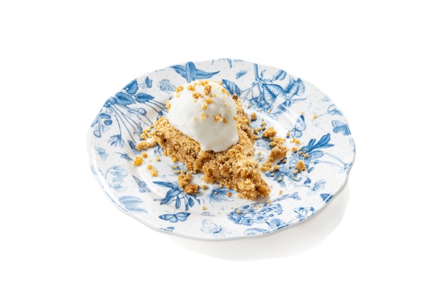 Насыпной пирог с яблоками